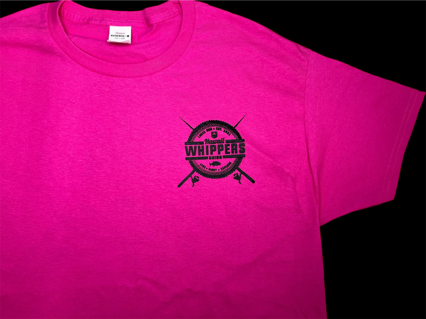 Hawaii Whippers Union Hot Pink Cotton T.