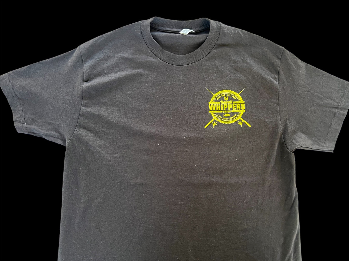 Hawaii Whippers Union Black and Yellow Cotton T.