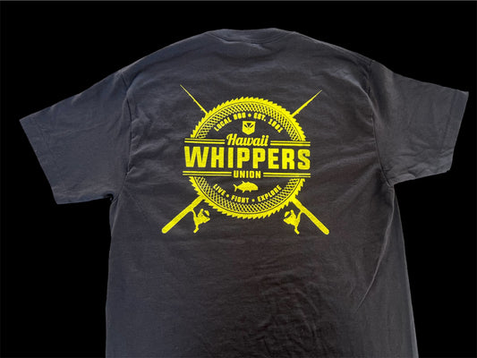 Hawaii Whippers Union Black and Yellow Cotton T.